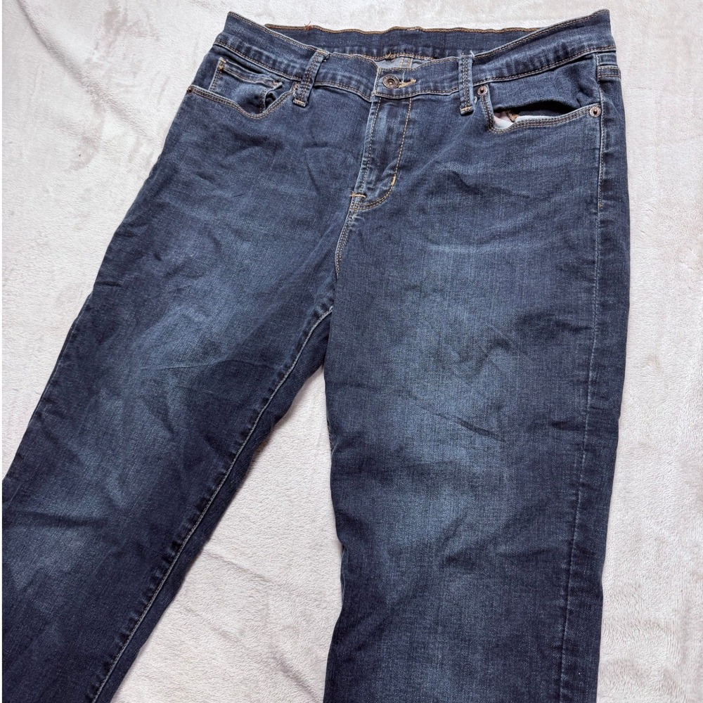 Levi Strauss Mens Dark Wash Straight Leg Jeans‎ Size 34x30